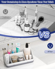 Bathroom Counter Organizer And Storage  7 Slots Detachable Toothbrush Holders   