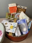 Vintage Tim Sewing Box Full Of Sewing Items