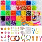 Diy Rubber Band Bracelet Making Kit  3000  Bands With Storage Box For Kids 