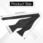 Mabor Bow Ties For Men Self Tie  Black Bowtie Tuxedo One Size  