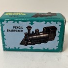 Vintage Nib 1970s-80s Locomotive Train Pencil Sharpener New Die-cast Bronze 9611