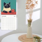 Cats Chillin  With Coffee 2026  12 Monthly Cat Themed Calendar With    