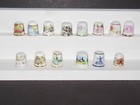 Vintage Lot Of 14 Thimbles 1980 s And 1990 s International England Germany Japan