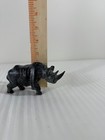 Hand Carved Darkened Soap Stone Rhinoceros