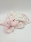 Blankets And Beyond Pink Bunny Lovey Security Blanket Baby Nursery Plush Toy