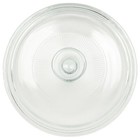 Corningware G-5c Fluted Glass Round Clear Casserole Baking Lid With Handle