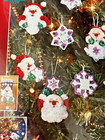 Janlynn 2004 Santa s Snowflake Collection Ornaments Felt Kit  090-0056 New