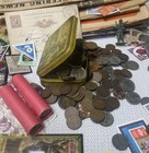  grandpa s Coin Box  - Old U s  Estate Lot Rare   Indian Heads  Silver    More 