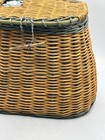 Vintage Hand Woven Fishing Creel For Decorative And Storage Purposes