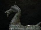 15 6  Old Chinese Dynasty Bronze Ware Feng Shui Zodiac Year Horse Statue