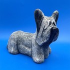 Vintage  Figurine Of A Skye Terrier Dog Signed By Artist T C Schoch