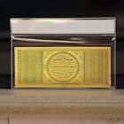 100mg 24k Gold 1862  100 Dollars Legal Tender Currency Banknote With White Coa