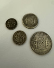 Set Coins 5 10 20 40 Centavos Puerto Rico 1895 1896