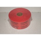 Roll Of 2000 Red Double Stub Raffle Tickets Split The Pot 50 50 New