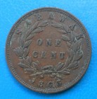 Sarawak Malaysia 1 Cent 1863 Km 3 Rare