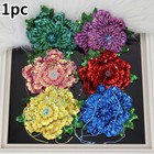 1x 3d Sequin Flower Applique Beaded Tassel Patches Sew On Diy Clothes Craft Chic