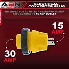 Abn Rv Power Cord     Male To Female Camper Generator Adapter Converter Plug