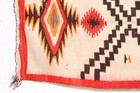 Antique Large Navajo Rug Native American Indian Eye Dazzler 56x26  Vintage