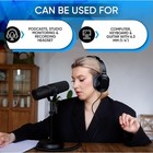 Over Ear Wired Stereo Headphones For Podcast  Studio Monitoring   Record Headset