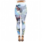 Women s High Waisted Stretch Leggings Tattoo Graphic Print Casual Ankle Pants
