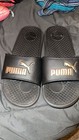 Puma Cool Cat Men   s Black Slide Sandals Synthetic Slip-on Us 9