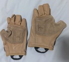 Metolius Climbing Gloves Size Xsmall Leather Half Finger Brown Bouldering Caving