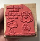 2002 Vintage Stampabilities Peanuts Snoopy Life By Sally G1047 Rubber Wood Stamp
