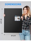  Heavy Duty Binder With Plastic Sleeves 18x24  Portfolio 18x24 - 1 Pack Black
