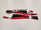 Mercury 75 Two Stroke 1999-2004 Red Aftermarket Outboard Decal Sticker Set