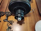 Ceiling Fan Parts Lot Brown Blades Black Motor Housing White Glass Shade