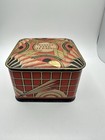 Vtg Antique Art Deco French    poudre Pour Le Bain    Bath Powder Empty Tin Read