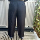 Vintage Kate Hill Women   s 100  Silk Black Trouser Pants
