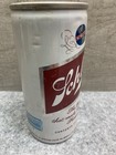 Schlitz Beer Can Vintage White Red 12oz Steel Flat Top Breweriana