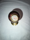 Brass   Wood Egg Kaleidoscope With Stand Collectible Vintage