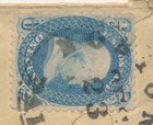  63 1c Benjamin Franklin On Cover Boston Ma Paid Cancel