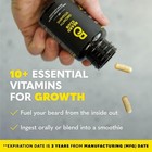The Beard Club Advanced Beard Growth Kit - Derma Roller  Oil  Vitamins  Shampoo