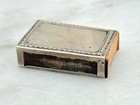 Vintage 925 Sterling Silver Match Box Holder Engrave-able