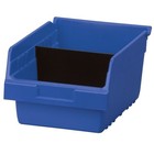 Akro-mils 30080blue Shelf Storage Bin  Plastic  Blue  6 In H  8 3 8 In W  11