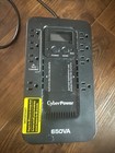 Cyberpower Ec650lcd 650va Ups Battery Backup Surge Protector Lcd