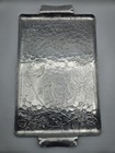 Wendell August Forge Vintage Eucalyptus Serving Tray Handmade Hammered Aluminum