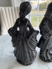 Vintage  Maybe Antique  Brass Almost Black Statue Figurine French Man Woman