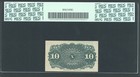 1869-75 10 Cents Fractional Currency Fr-1257 Certified Pcgs  very Choice New 64 