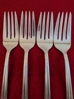 Lot Of 4 Wm  Rogers   International Jubilee Silverplate Salad Forks 6 3 4 