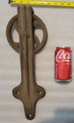 1 Vintage Antique Cast Iron Barn Door Trolley Roller Pulley Hanger Steampunk