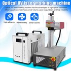 Crs 10w 15w Uv Laser Marking Machine Chiller For Leather glass wood acrylic Us