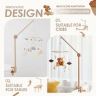 Crib Mobile Arm - Rotating Baby Mobile Hanger  Natural Beech Wood  Mobile Sta