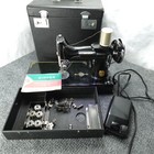 Singer Featherweight 221 Sewing Machine Serviced W  Case Manual Accessories 1938