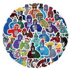 60pcs Gorilla Stickers Funny Decals For Water Bottles Phones Laptops Luggage Cup