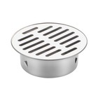 Flattop Gutter Guard Filter  304 Stainless Steel Downspout Strainer For 110mm