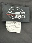 Chef 360 Unisex Lightweight Breathable Chefs Shirt In Black Short Sleeve X-large